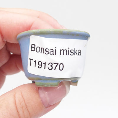 Mini bonsai miska 4 x 4 x 2,5 cm, barva modrá - 4