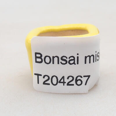 Mini bonsai miska 2 x 2 x 1,5 cm, barva žlutá - 4
