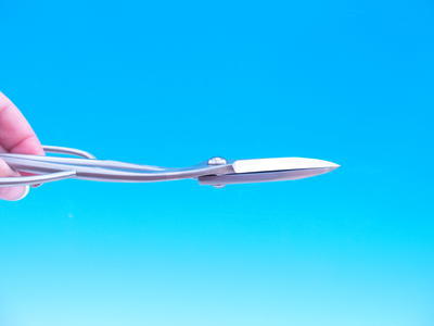 Nůžky  šíkmé dlouhé 200 mm - Nerez + pouzdro ZDARMA - 4